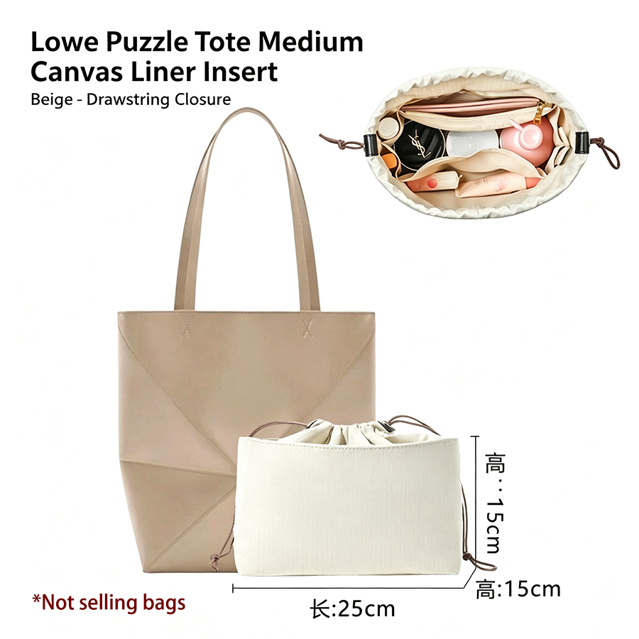 Women Bags Accessories - Zipper Felt Bag Organizer Insert For