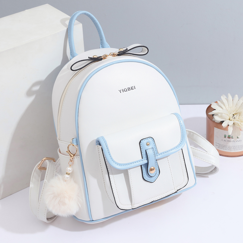 Women Bags H&M - Stylish solid color texture women backpack,