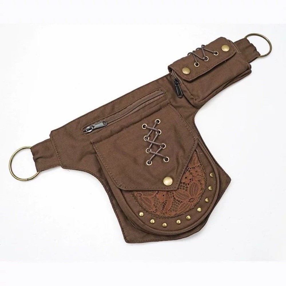 Women'S Bum Bags - Adjustable Strap Punk Style Belt Waist