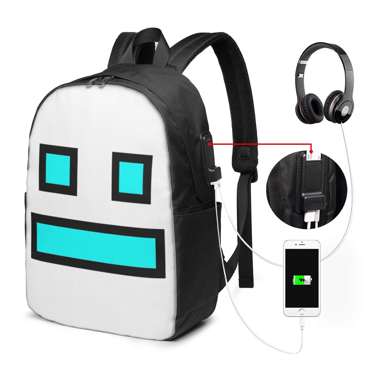 Video Game Geometry Dash Backp - огляд і ціна Women Bags For Travel
