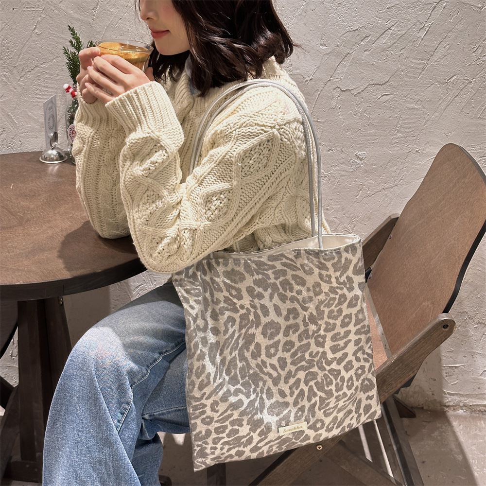 Silver Grey Casual Leopard Pri - огляд і ціна Women Bags Grey