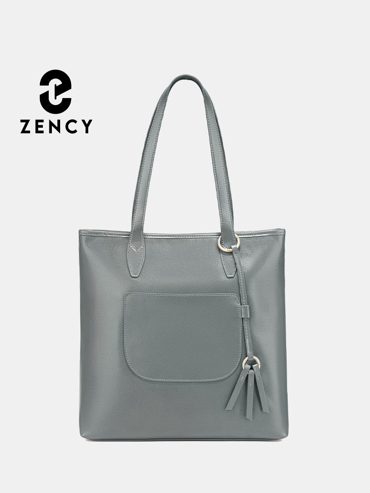 Zency 100% Genuine Leather Han - огляд і ціна Women Bags Grey