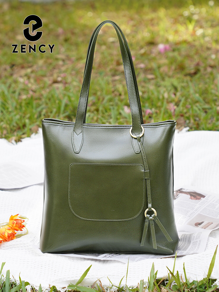 Zency 100% Genuine Leather Han - огляд і ціна Women Bags Grey