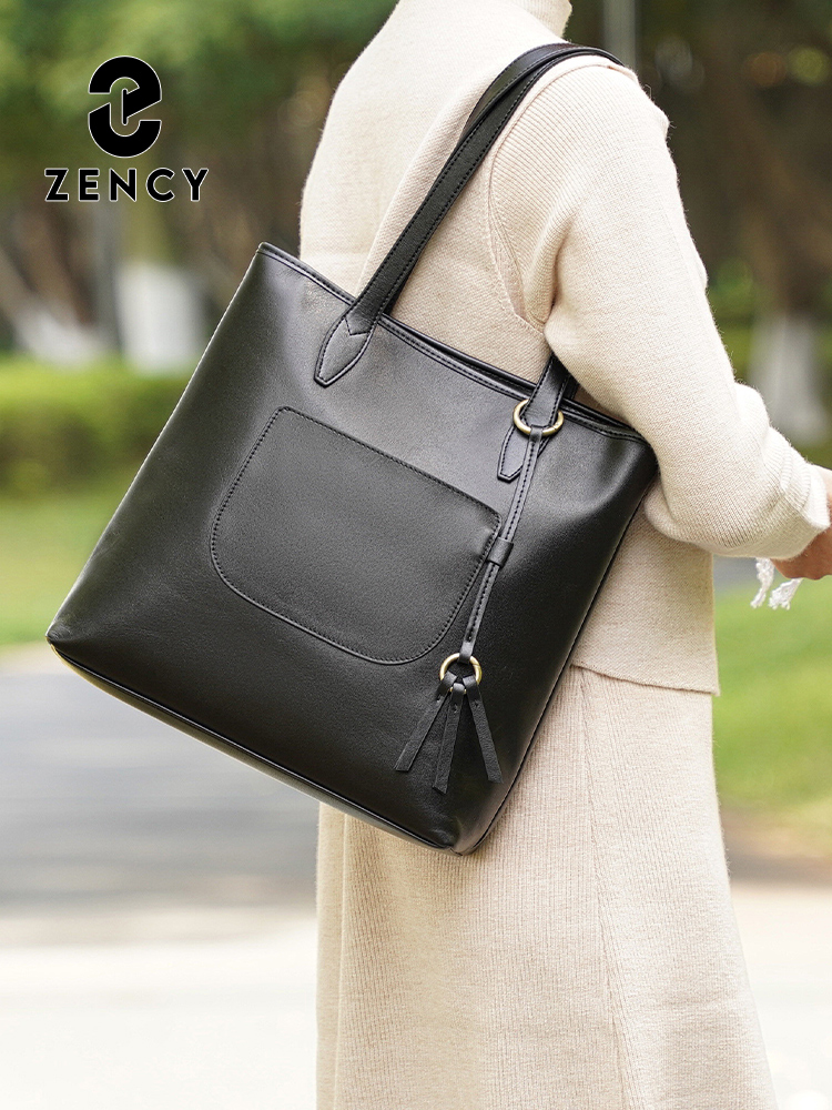 Zency 100% Genuine Leather Han - огляд і ціна Women Bags Grey