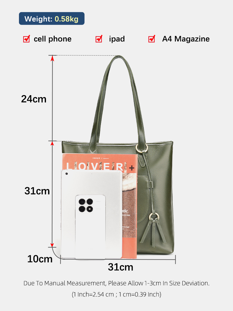 Zency 100% Genuine Leather Han - огляд і ціна Women Bags Grey
