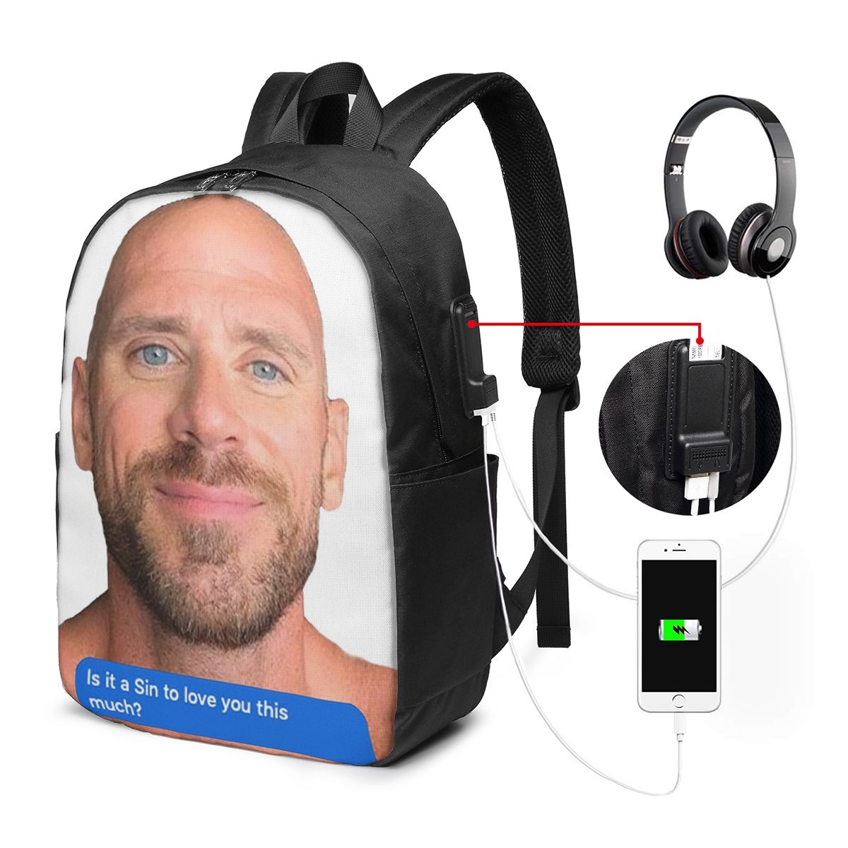 Johnny Sins Flirty Text Bubble - огляд і ціна Women Bags For Travel