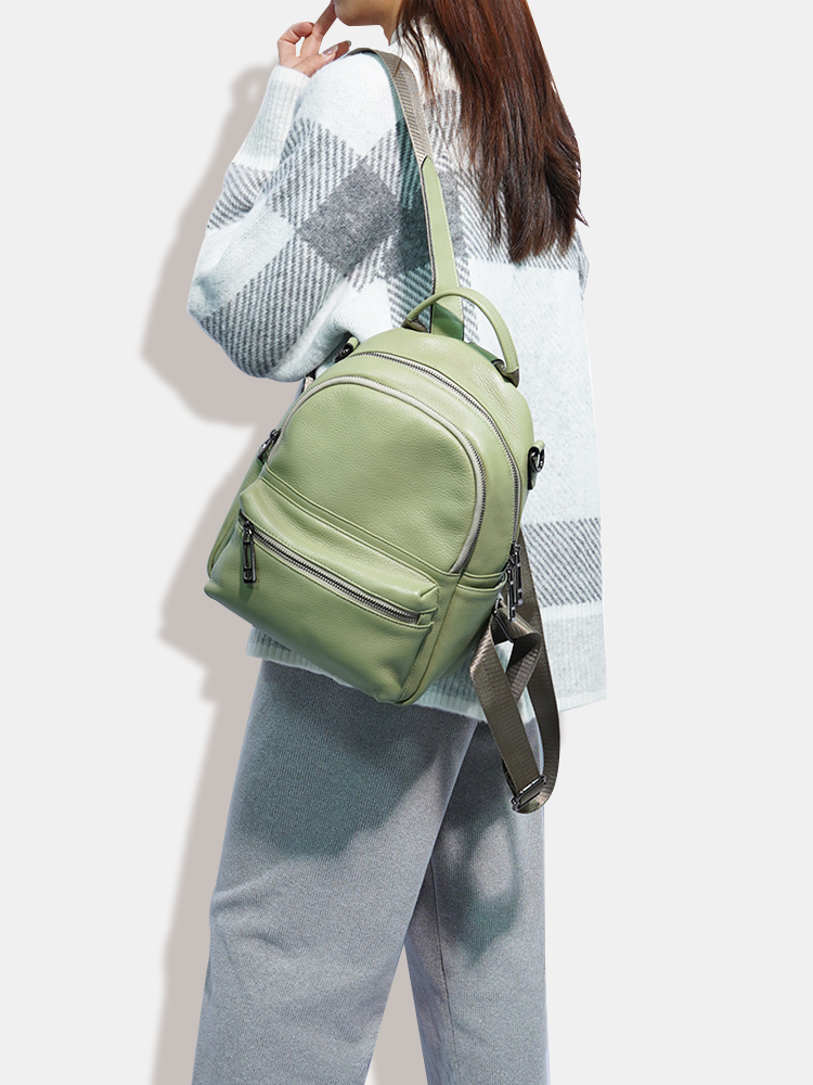 Zency Women Leather Backpack K - огляд і ціна Women Bags Grey