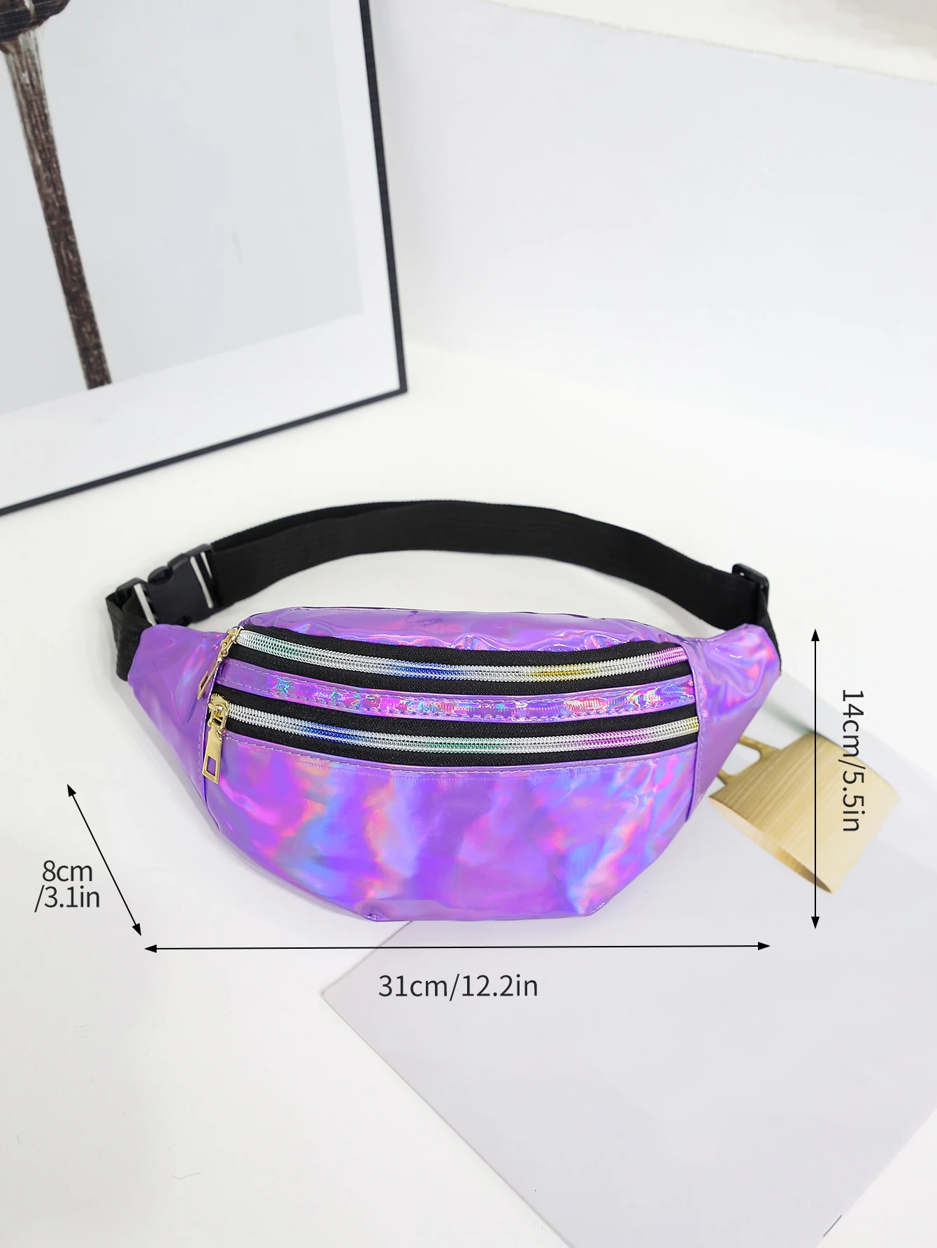 Laser Fanny Pack Belt Bag for  - огляд і ціна Women'S Bum Bags