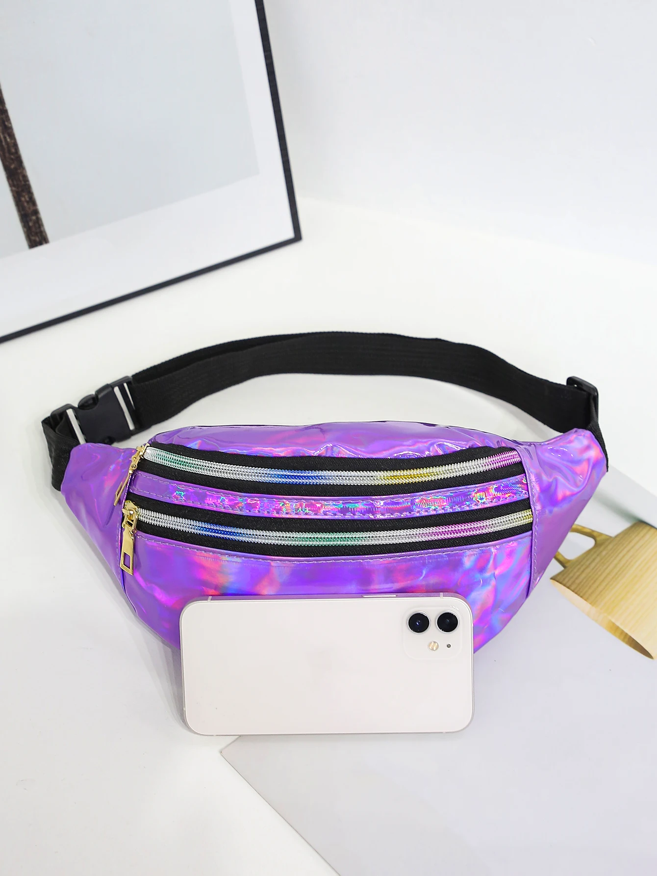 Laser Fanny Pack Belt Bag for  - огляд і ціна Women'S Bum Bags