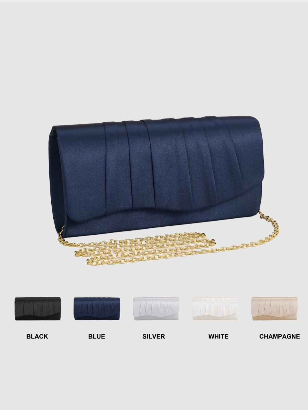 Ladies Dinner Bag Pleated Soli - огляд і ціна Women'S Evening Bags