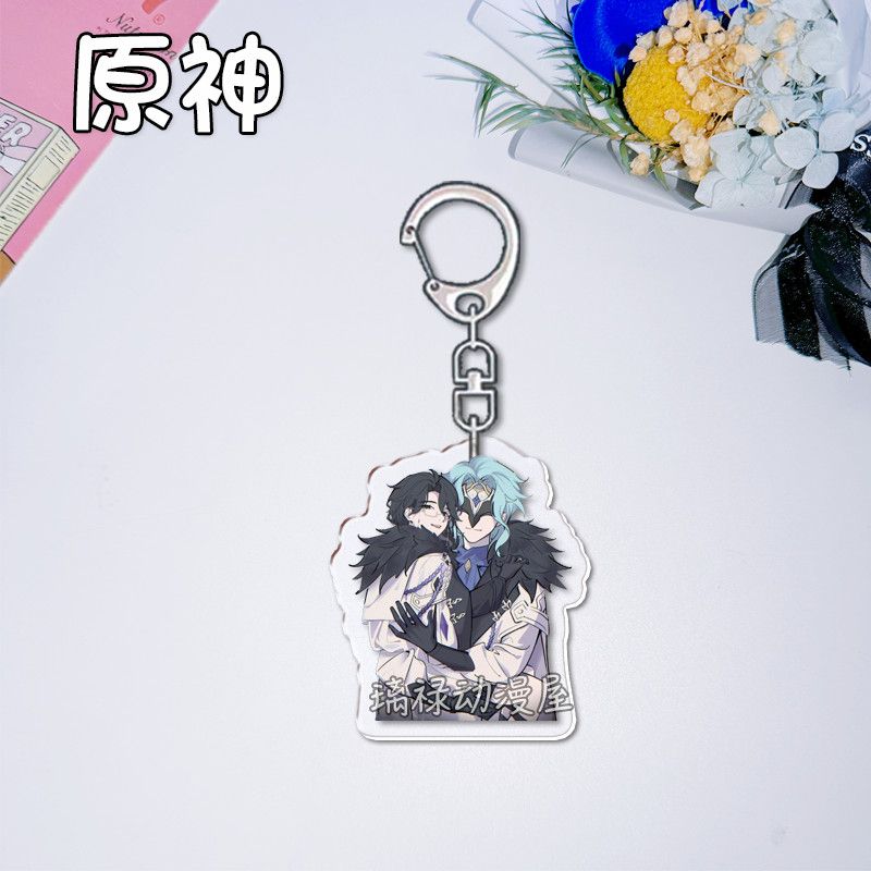 2pcs Genshin Impact  Keychains - огляд і ціна Women Bags Accessories
