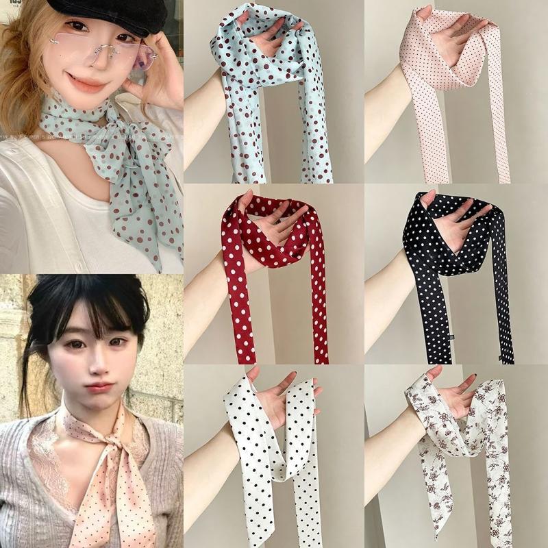 Polka Dot Floral Print Silk Sc - огляд і ціна Women'S Vegan Bags