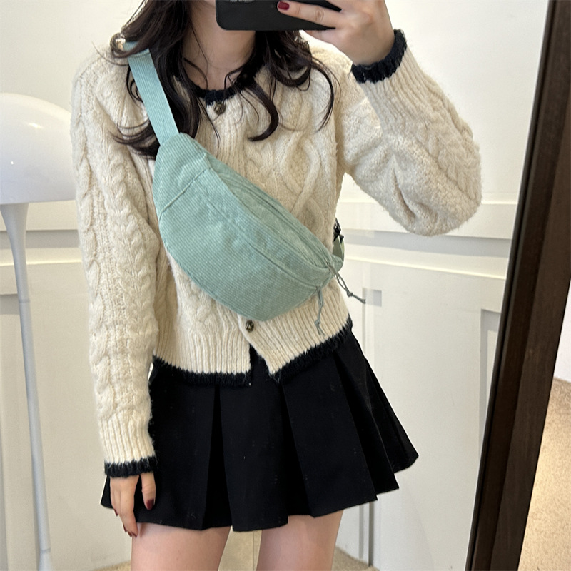 Women Waist Bag Corduroy Stude - огляд і ціна Women'S Bum Bags