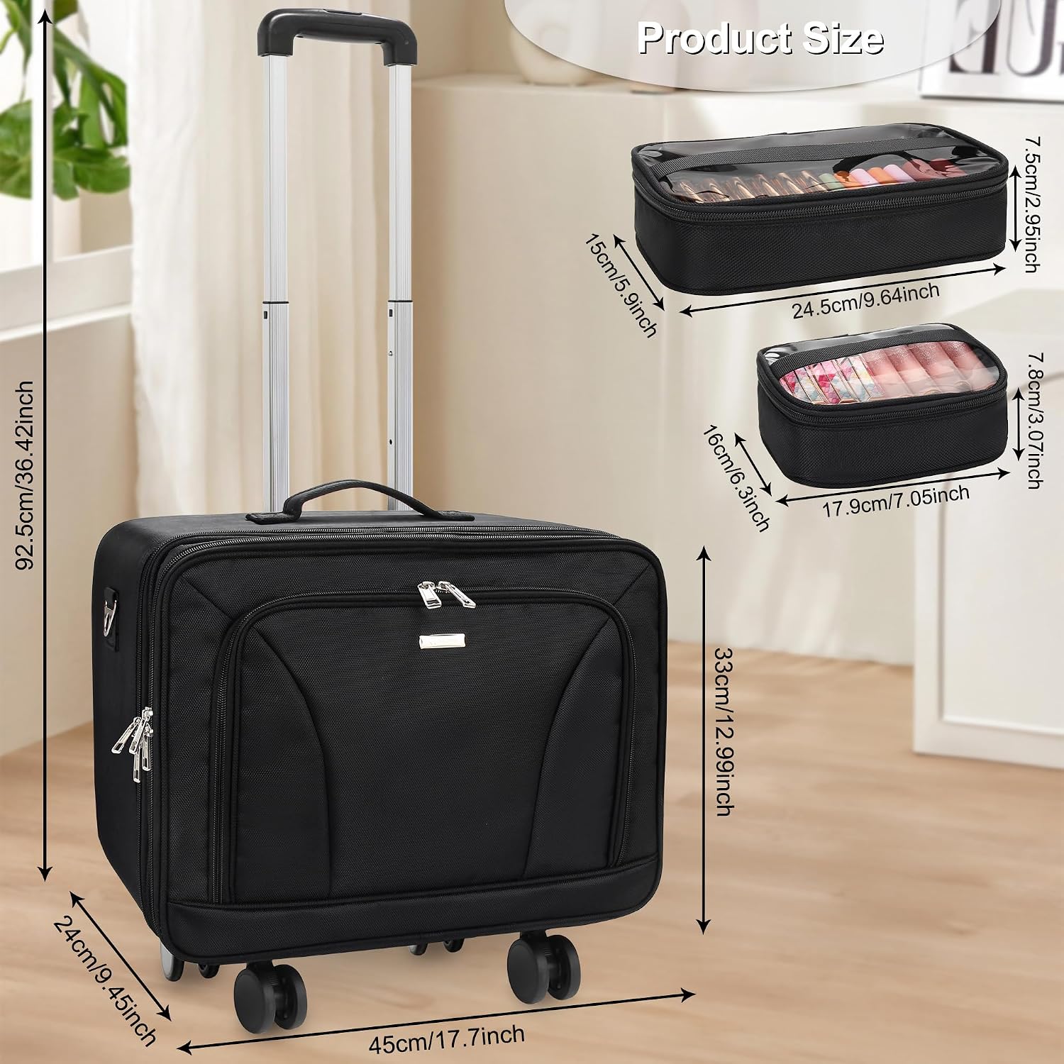 Extra Large Rolling Makeup Tra - огляд і ціна Women Bags For Travel