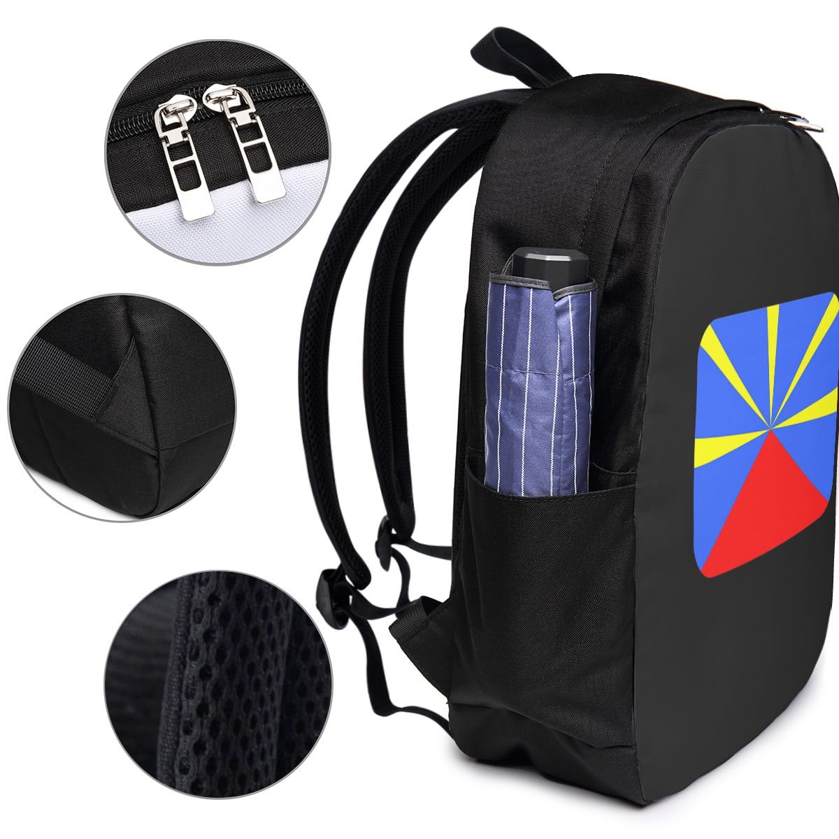 974 Reunion Island Flag Backpa - огляд і ціна Women Bags For Travel