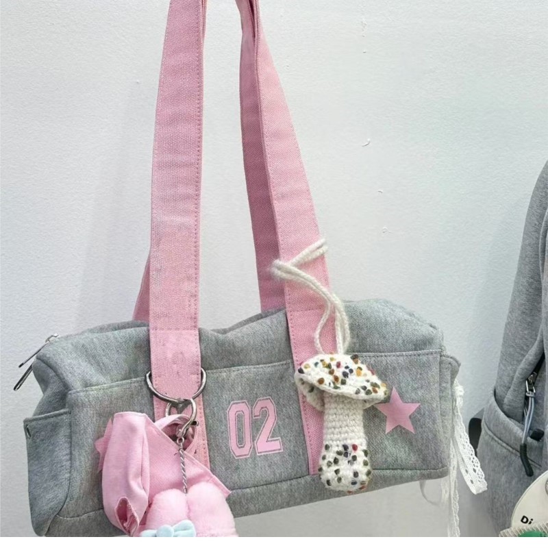 Harajuku Grey Handbag Canvas B - огляд і ціна Women Bags Grey