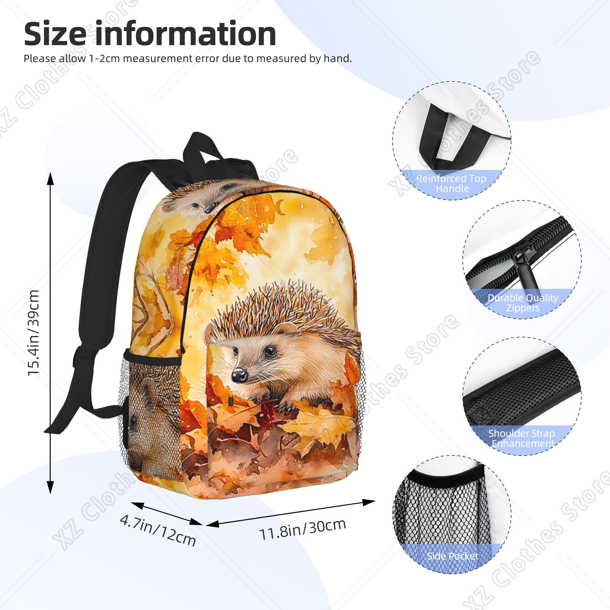 Hedgehogs Autumn Leaves Design - огляд і ціна Women Bags Designer Sale