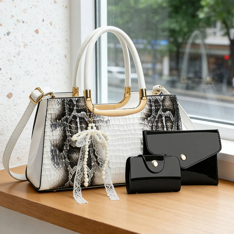 Women's Handbag Set, Crocodile - огляд і ціна Women'S Evening Bags