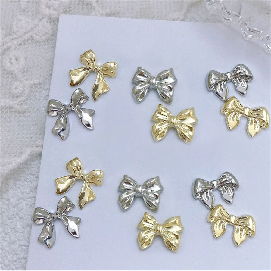 10pcs/Bag Metal 3D Bowknot Gre - огляд і ціна Women Bags Grey