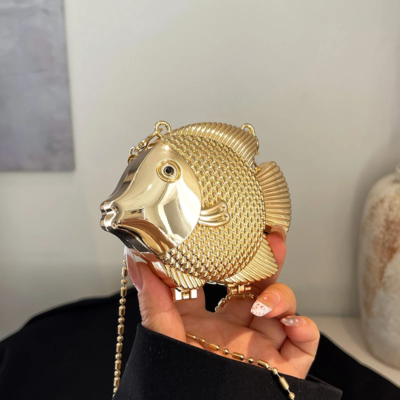 Cute Little Fish Shape Metal M - огляд і ціна Women'S Evening Bags