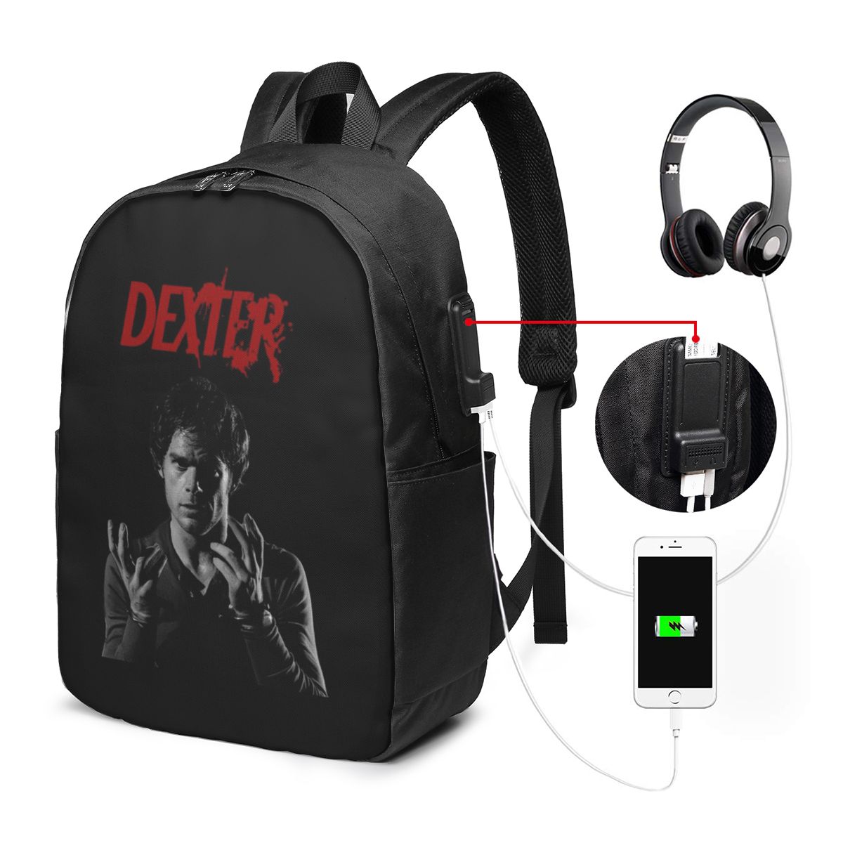 Movie Dexter Morgan Backpack T - огляд і ціна Women Bags For Travel