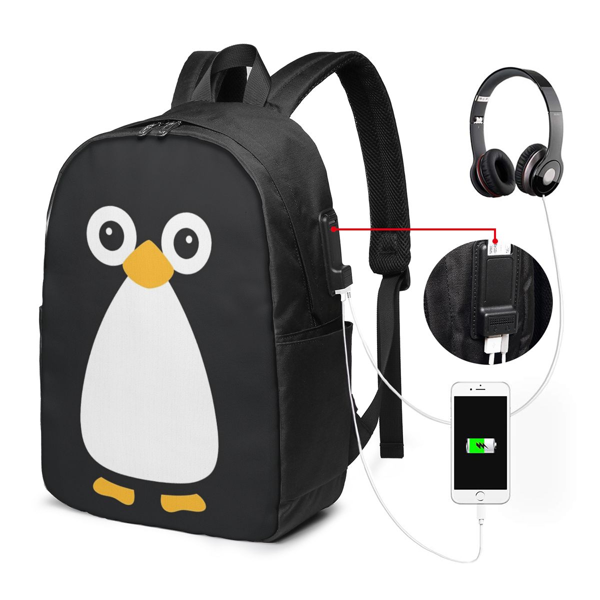 Cute Vector Penguin Backpack T - огляд і ціна Women Bags For Travel