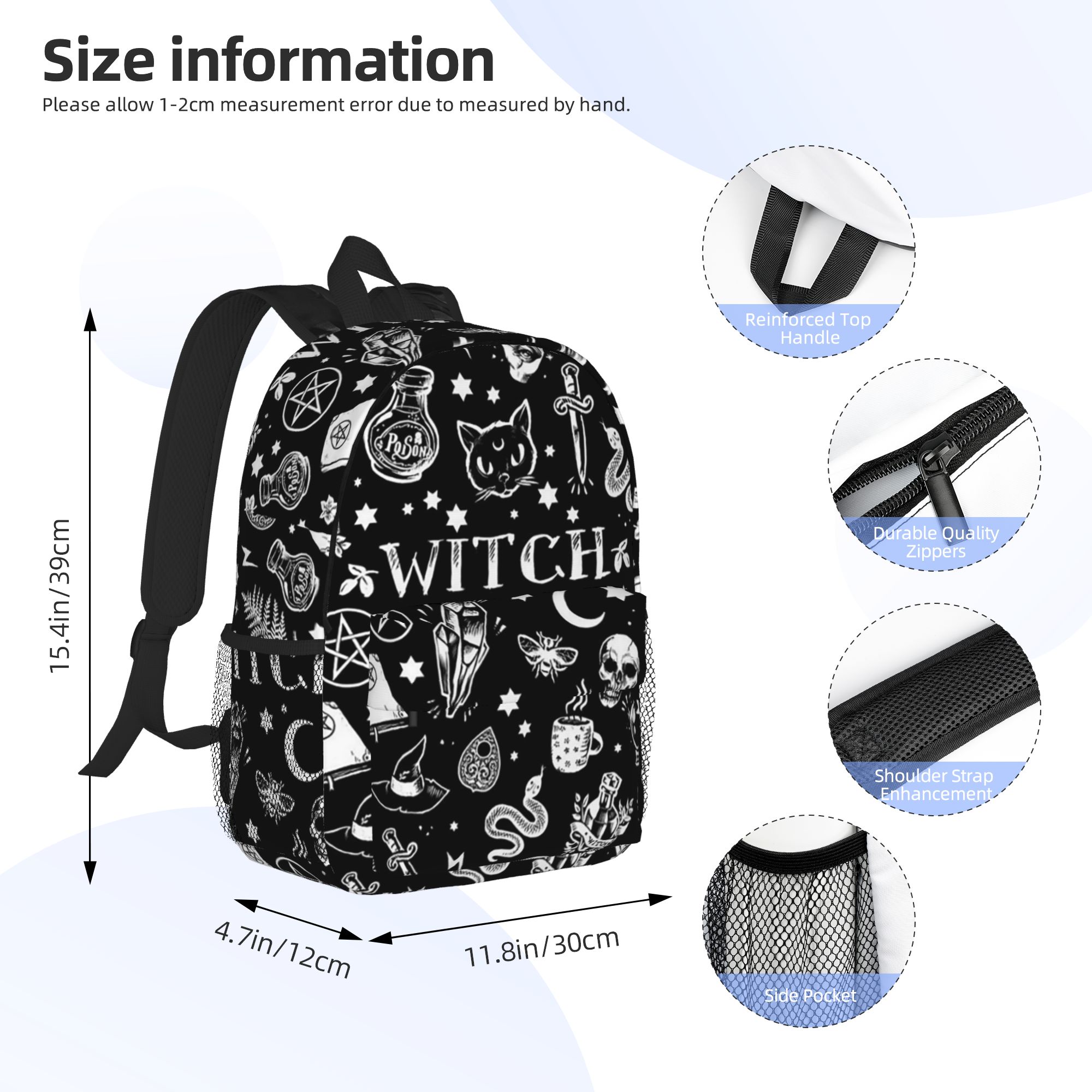 Skull Cat Moon Gothic Design B - огляд і ціна Women Bags Designer Sale