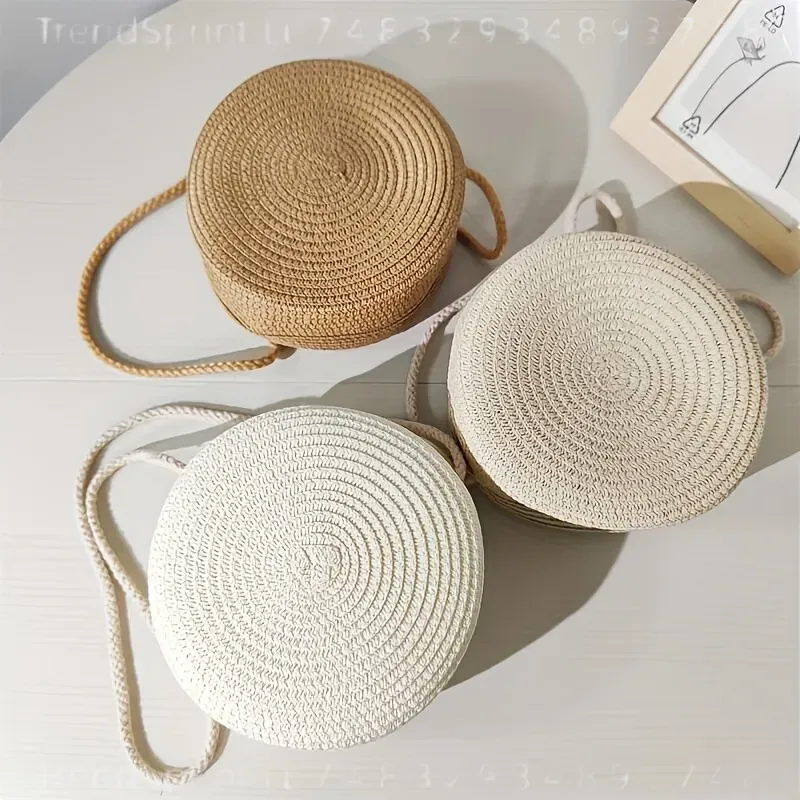 Round Woven Rattan Crossbody B - огляд і ціна Women Bags Accessories